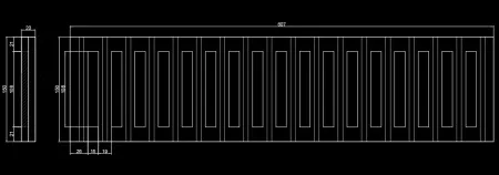 Фриз гипсовый Artpole SF21V (вентиляционный)