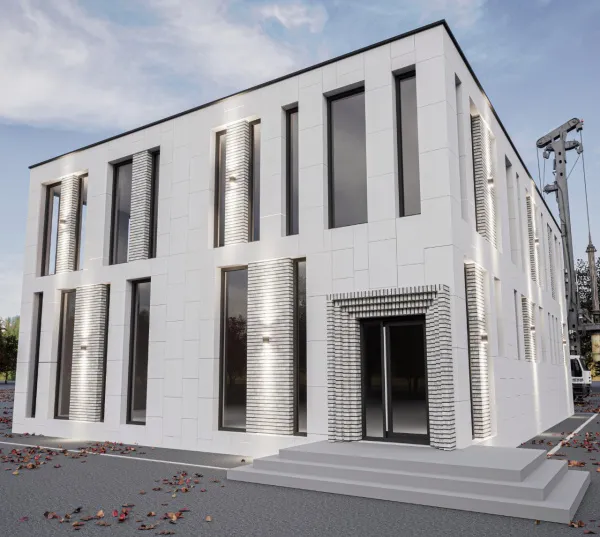 Фасадная панель Омнифактор Темный Травертин