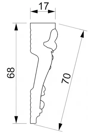 Карниз потолочный GLANZEPOL GP65