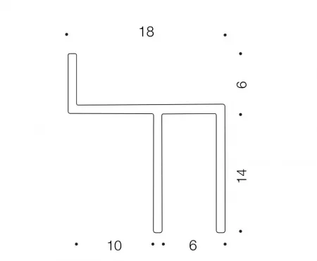 Теневой плинтус Ликорн без подсветки С-11.2.3