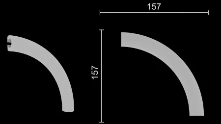 Угловой элемент DECOR DIZAYN C4-DD634