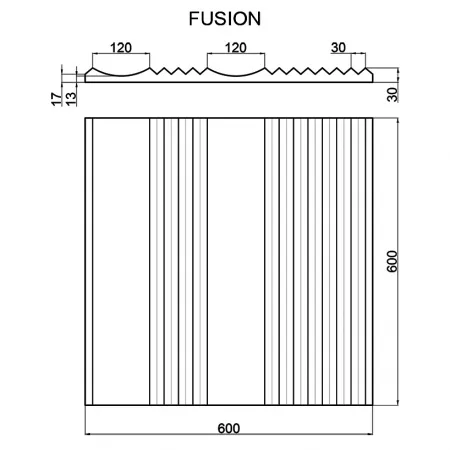 Гипсовая 3D панель Artpole FUSION