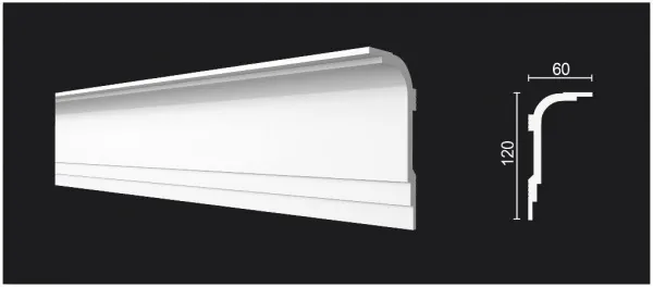 Карниз потолочный DECOR DIZAYN DD516