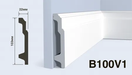 Плинтус напольный HIWOOD B100V1