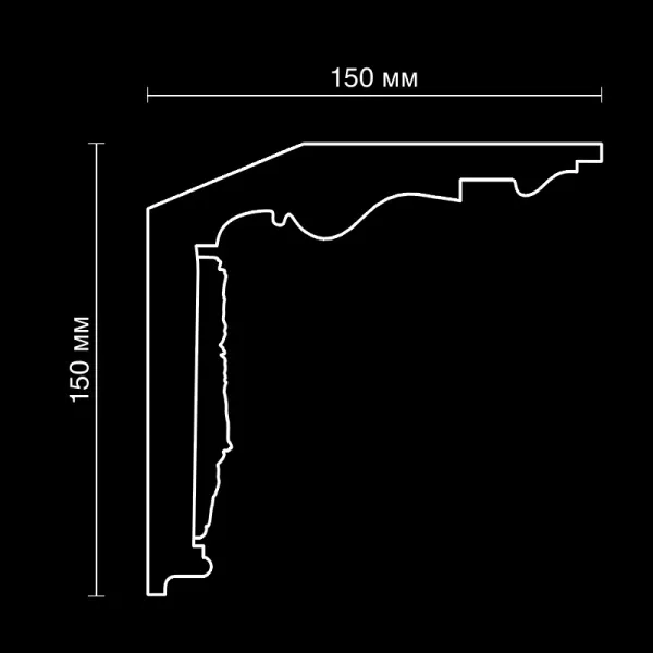 Карниз потолочный гипсовый Artpole SK308