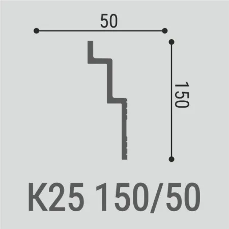 Карниз потолочный Bello Deco К25 150/50