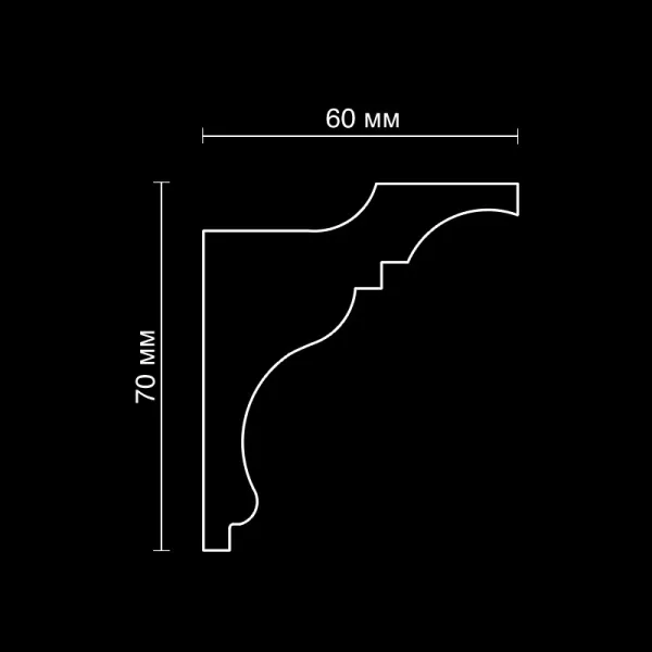 Карниз потолочный гипсовый Artpole SKTL66
