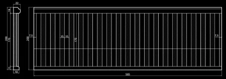Фриз гипсовый Artpole SF83V (вентиляционный)