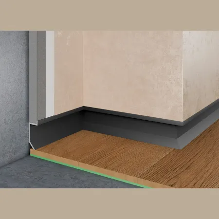 Теневой плинтус Pro Design Slim 723 Черный муар