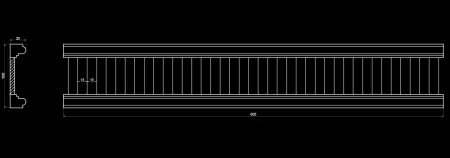 Фриз гипсовый Artpole SF81V (вентиляционный)