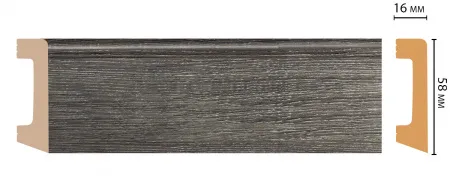 Плинтус напольный Decomaster D234-87