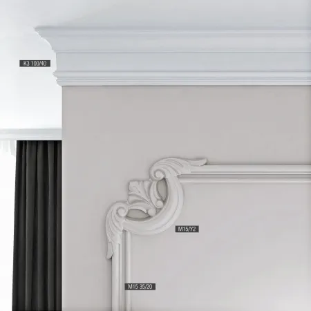 Карниз потолочный Bello Deco К3 100/40