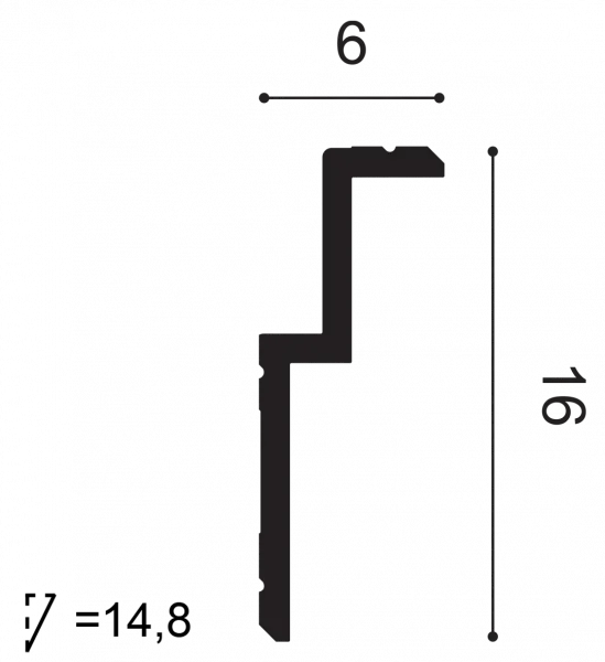 Карниз потолочный Orac Decor C391