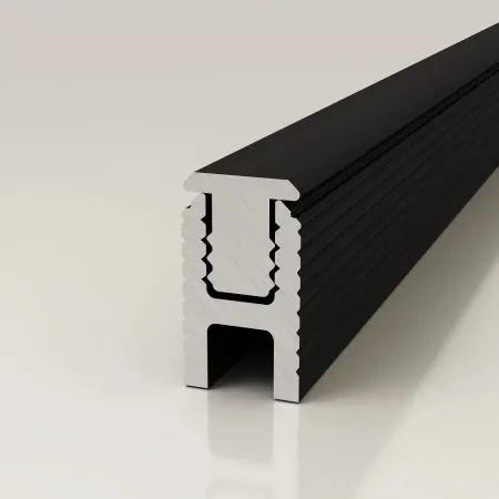 Теневая рейка LACONISTIQ DUAL mini, под панели и керамог. Чёрная