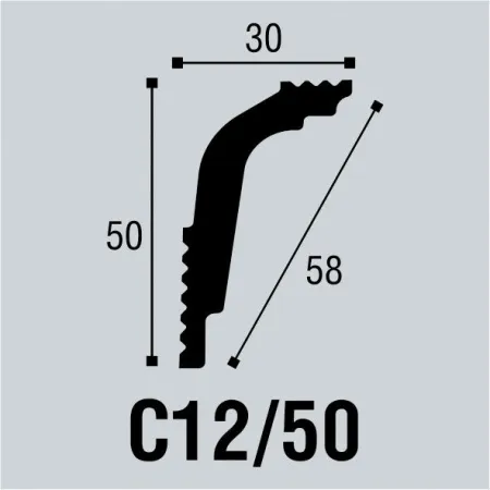 Угол внутренний Bello Deco С12/50