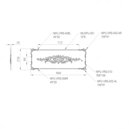 Орнамент STAVROS CPU.VRS-064