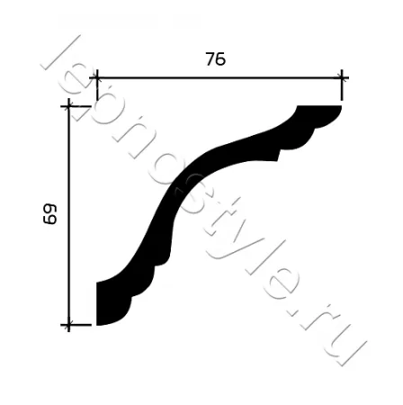 Карниз потолочный Европласт 1.50.102