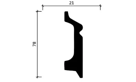 Плинтус напольный DECOR DIZAYN DD122