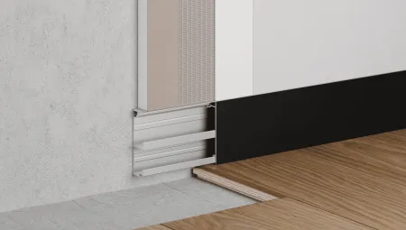 Скрытый плинтус с кабельканалом и крышкой Ликорн С-07.3.2