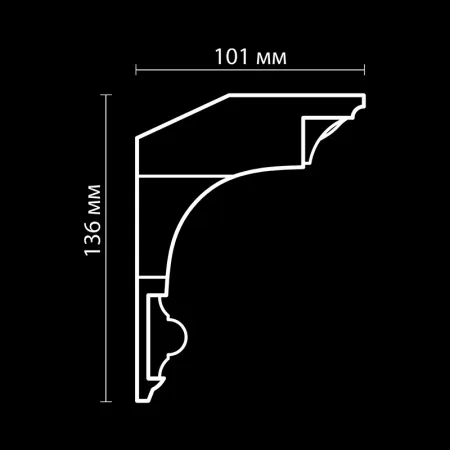 Карниз потолочный вентиляционный Artpole SK53N