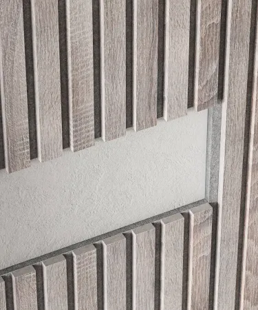 Акустическая панель COSCA черный войлок Дуб дымчатый