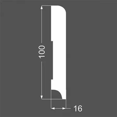 Плинтус напольный Ликорн Р 2.100.16