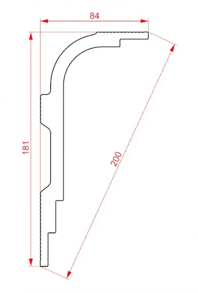 Карниз потолочный GLANZEPOL GP130