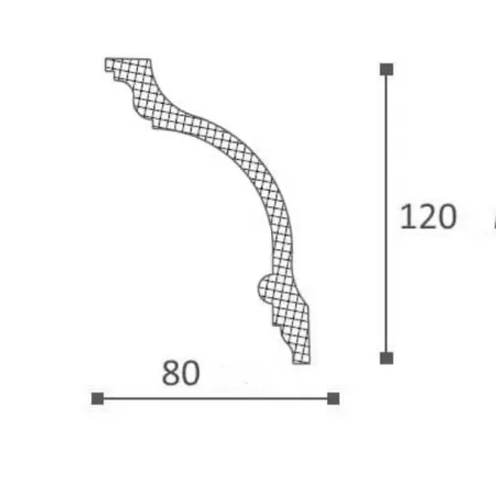 Карниз потолочный NMС GV