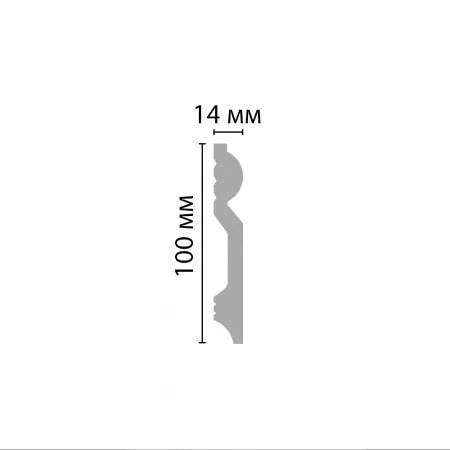 Плинтус напольный Decomaster D137