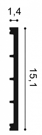 Плинтус напольный Orac Decor SX 168