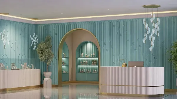 Гипсовая 3D панель Artpole PALMETTE 1