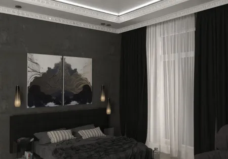 Карниз потолочный GLANZEPOL GP07