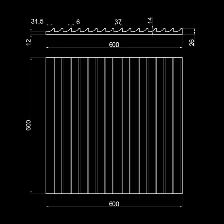 Гипсовая 3D панель Artpole ILLUSION