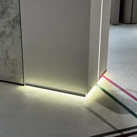 Теневой плинтус скрытого монтажа Pro Design 7209 Белый грунт