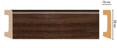 Плинтус напольный Decomaster D234-438