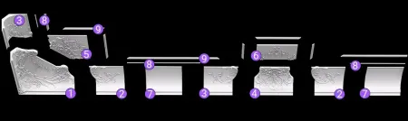 Карниз потолочный Artpole SK221R