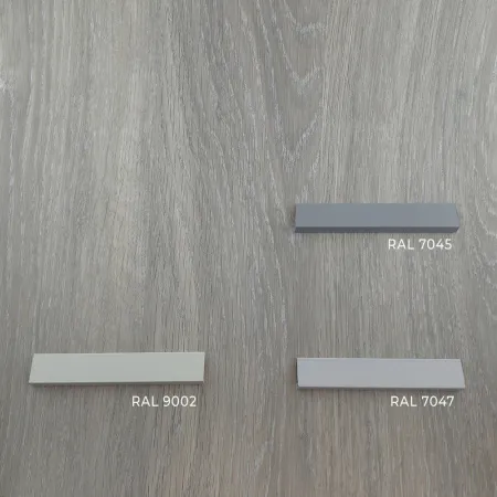 Микроплинтус L-образный с пружинами ФЕСО RAL 7047 серый Телегрей 4