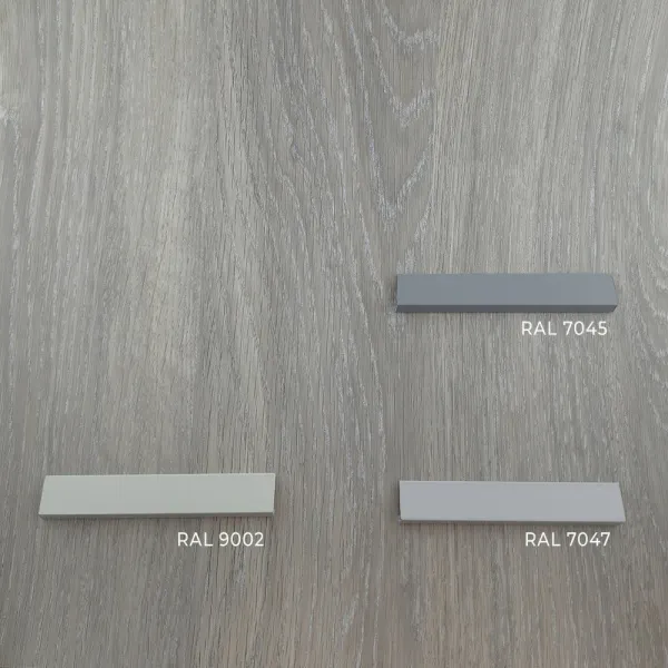 Микроплинтус L-образный с пружинами ФЕСО RAL 7045 серый Телегрей 1