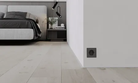 Микроплинтус Лайн Ликорн С-05.25.2 серебристый.