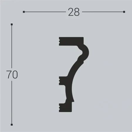 Молдинг Bello Deco М7 70/28