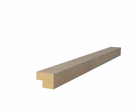 Торцевая рейка с пазом, МДФ, ясень тирамису