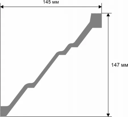Карниз потолочный COSCA KX055