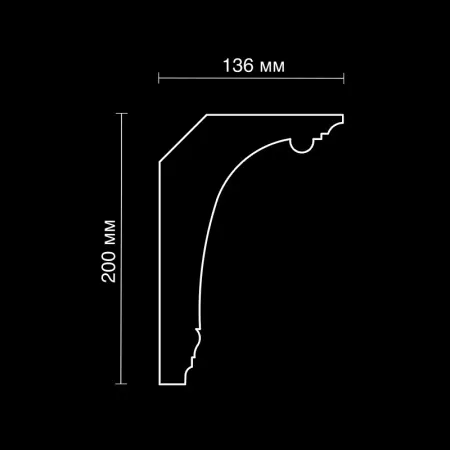 Карниз потолочный гипсовый Artpole SKT449