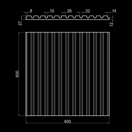 Гипсовая 3D панель Artpole PARALINE