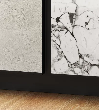 Теневой плинтус LACONISTIQ REVERSE 2.0 с кромкой 1.5мм., для панелей и керамогранита, Светлое золото