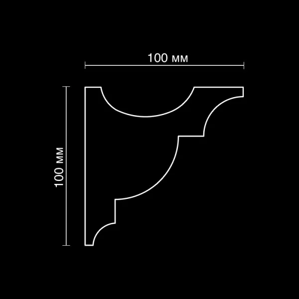 Карниз потолочный гипсовый Artpole SKTL110