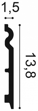 Плинтус напольный Orac Decor SX 138 Гибкий