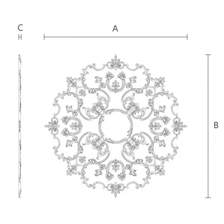 Розетка потолочная STAVROS CPU-069