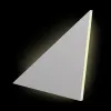 Треугольный световой элемент 2 PLATINUM (теплый свет, мат)