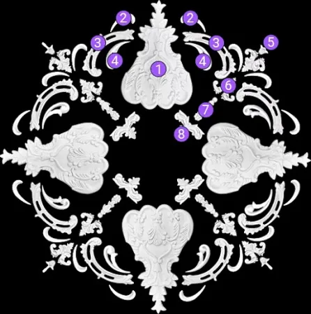 Потолочная наборная композиция SNK4